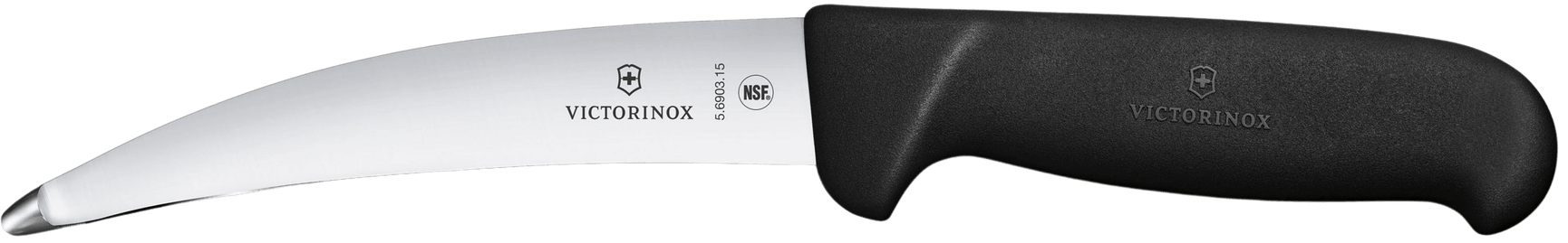 productImage: Victorinox Bukåpnerkniv med avrundet beskyttet spiss 15 cm Svart Fibrox