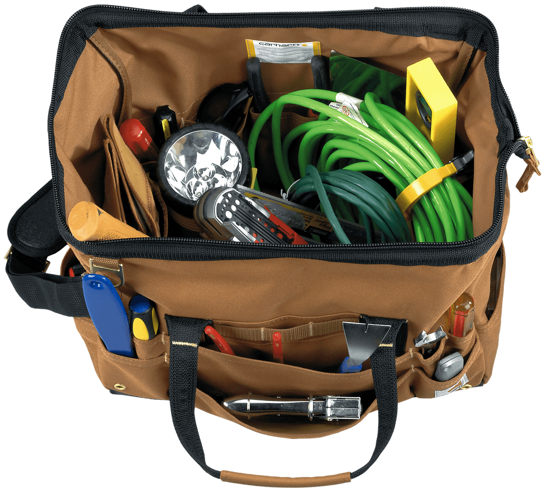 productImage: Carhartt 16-inch 30 Pocket Tool Bag Carhartt® Brown