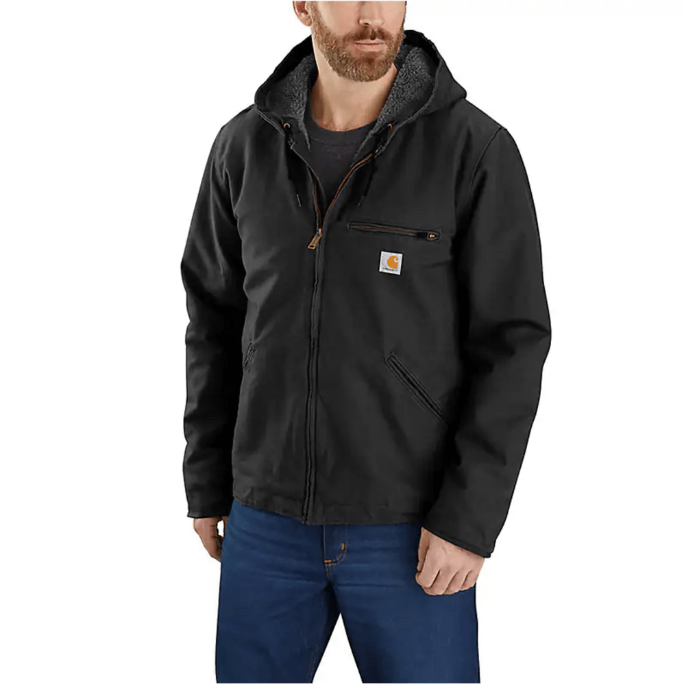 productImage: Washed Duck Sherpa Lined Jacket Black