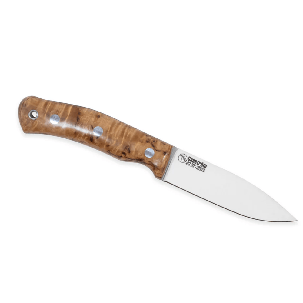 productImage: No.10 Swedish Forest Knife Masur Stabiliserat Skaft Flatslipad