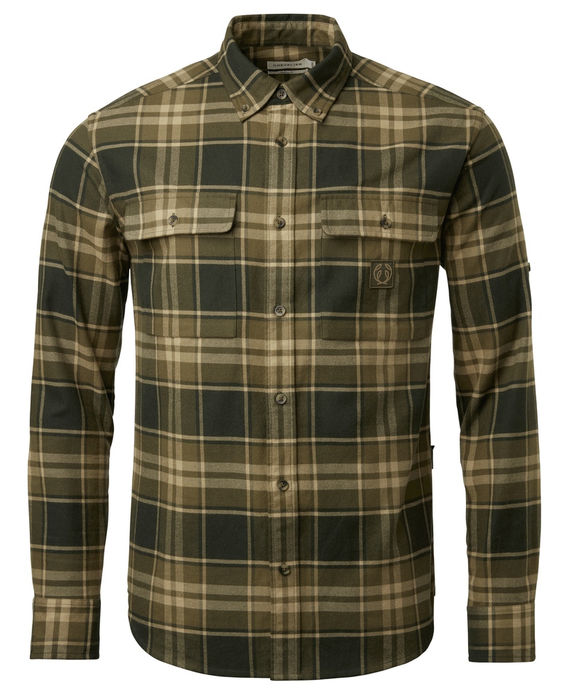 productImage: Heron Flannel Shirt Men Evergreen Checked