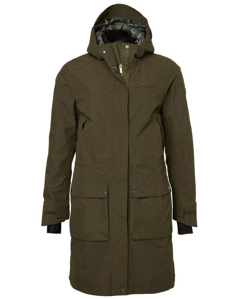 productImage: Fractus Chevalite Rain Coat Women Tobacco Green