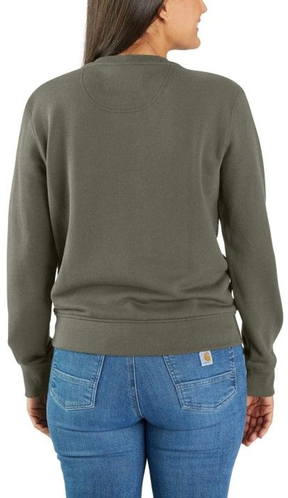 productImage: Carhartt W's French Terry Crewneck Sweatshirt Dusty Olive