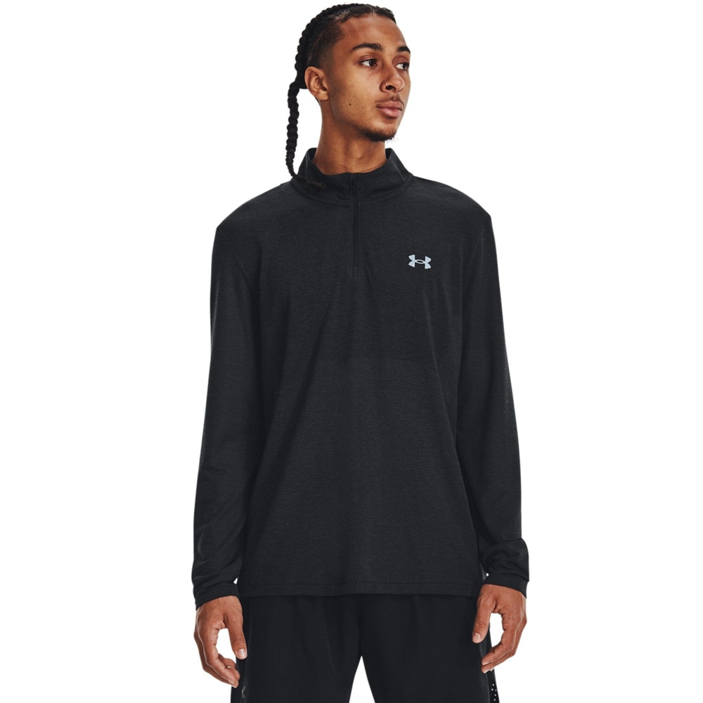 productImage: Seamless Stride 1/4 Zip Black