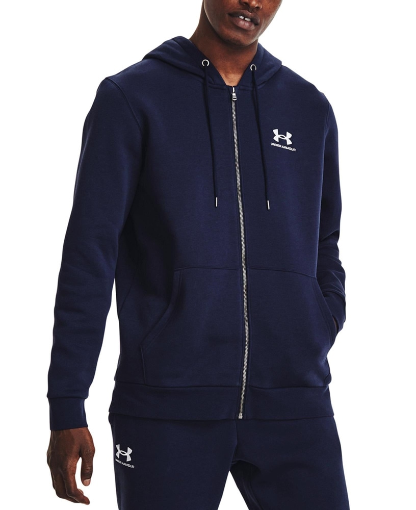 productImage: Essential Fleece FZ Hood Midnight Navy