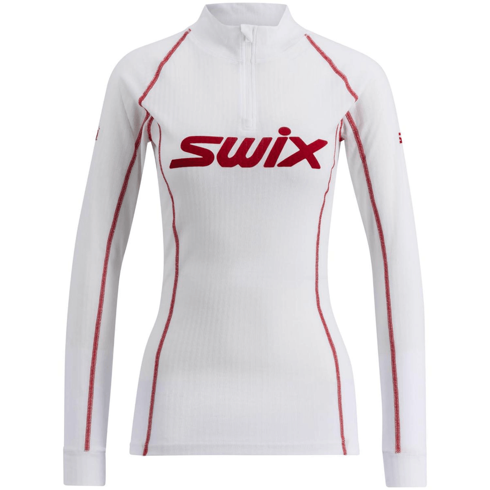productImage: RaceX Classic Half Zip W Bright White / Swix Red