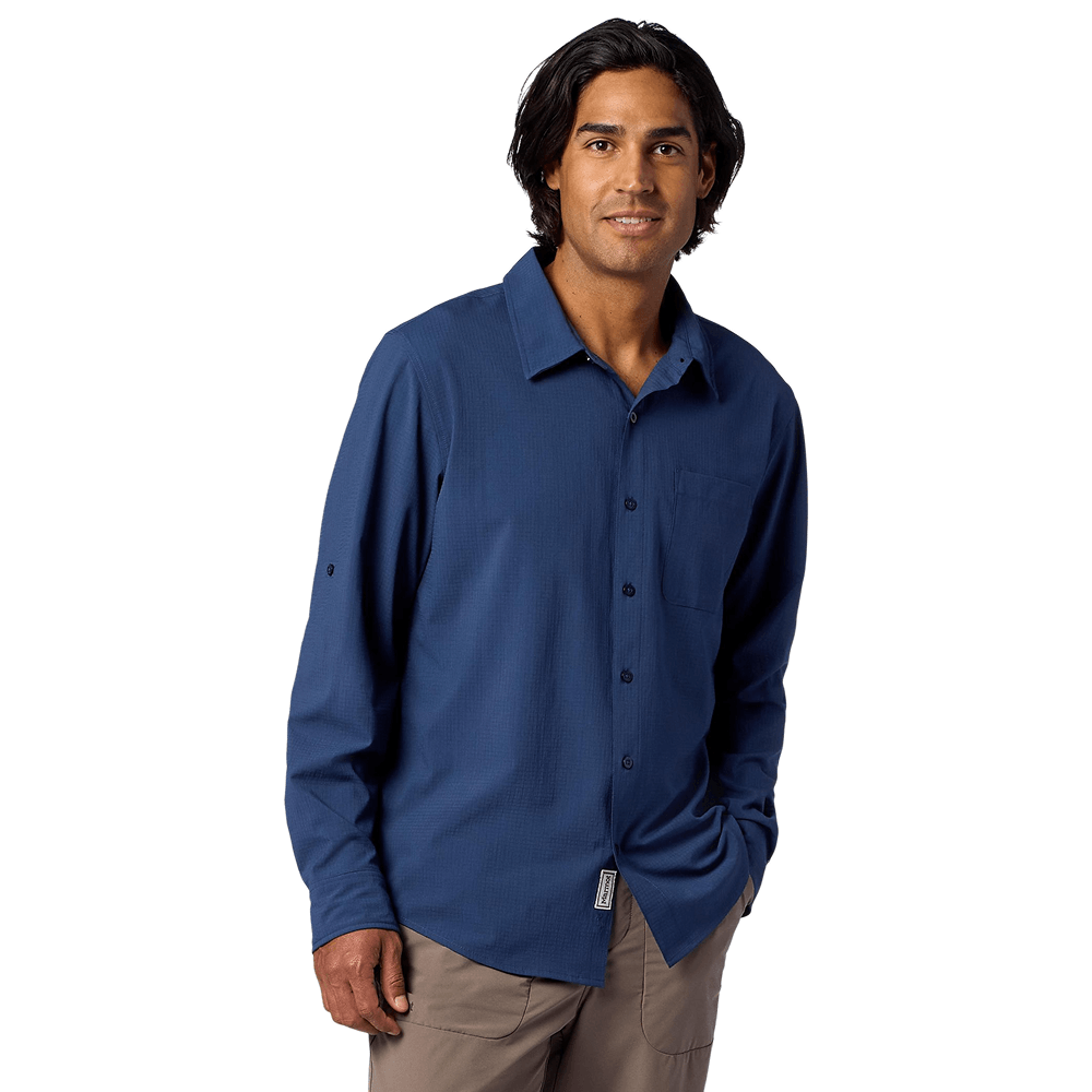 productImage: M's Airexchange Ls Shirt Nightfall Navy