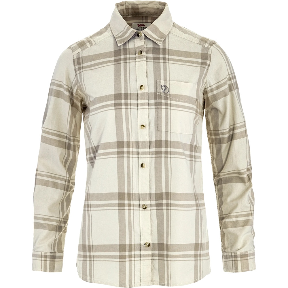 productImage: Övik Lite Flannel Shirt W Chalk White-Fossil