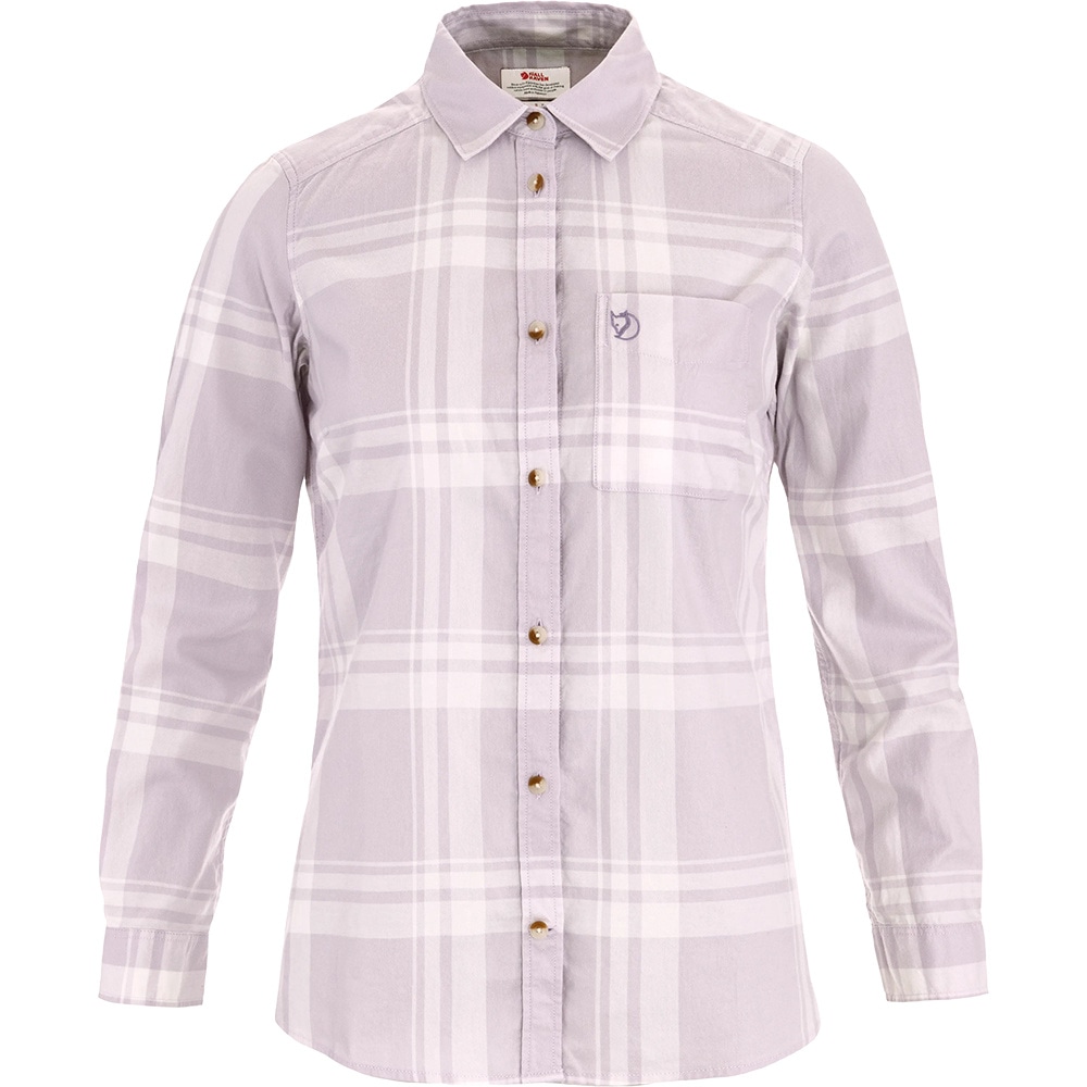 productImage: Övik Lite Flannel Shirt W Lavender Mist-Eggshell