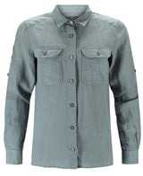 Safari Linen Shirt G. Dyed Womens