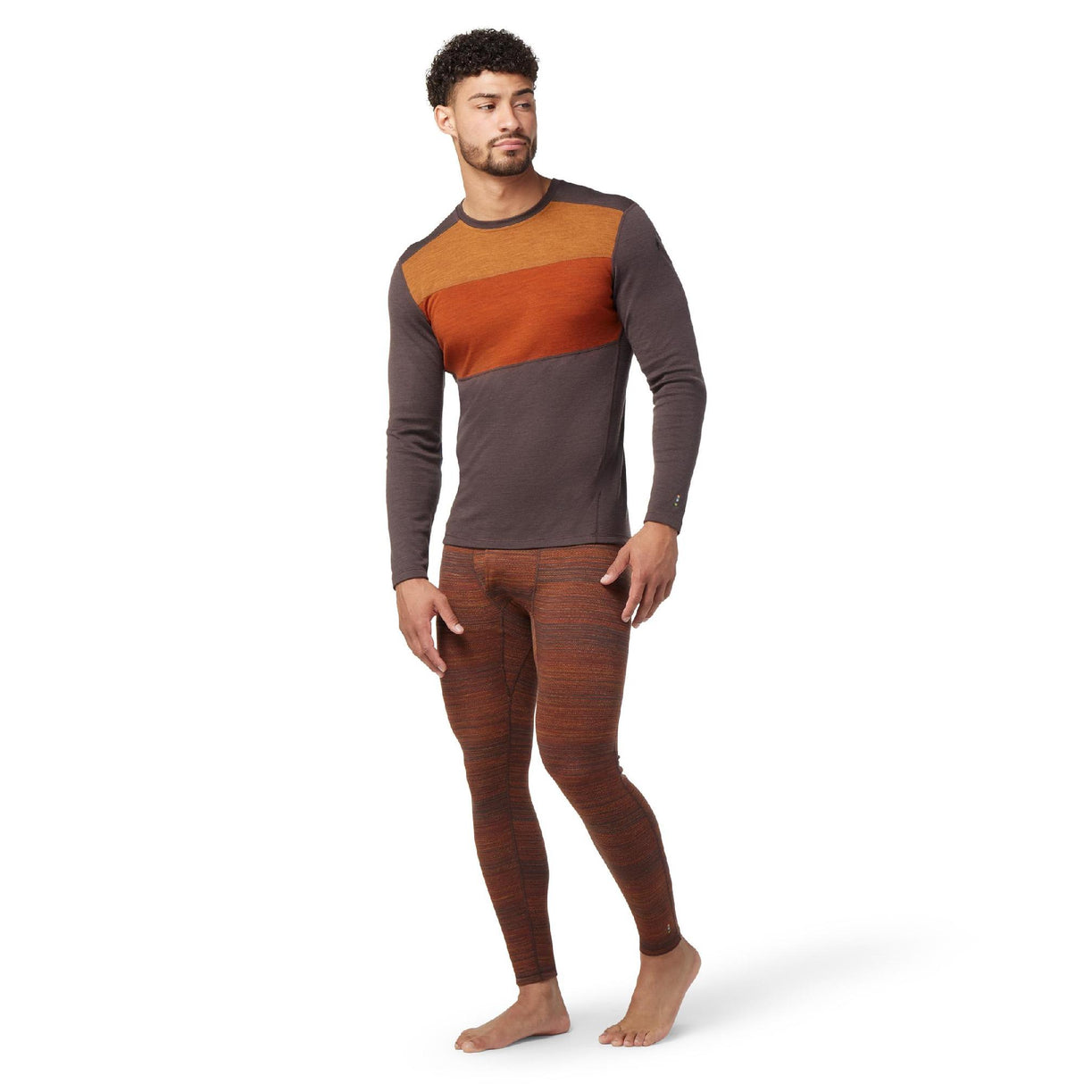 Men's Classic Thermal Merino Base Layer Colorblock Crew