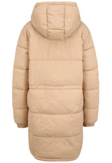 WOMEN EMBLA long hooded puff jacket