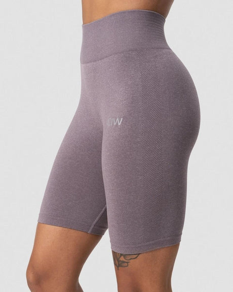 Define Seamless Bikers Faded Violet Melange - L