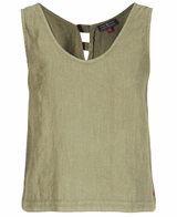 Safari Linen Top Womens